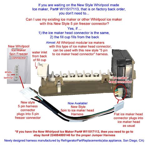 whirlpool wire harness|Amazon.com: Whirlpool Ice Maker Wiring Harness